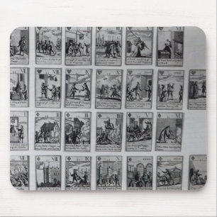 Tapis De Souris Cartes de jeu dépeignant des épisodes