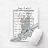 Tapis De Souris Cartes de souris Mariage blanc Coeur (Avec souris)