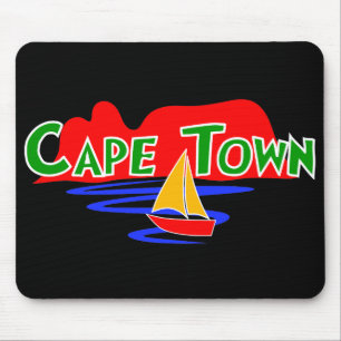 Tapis De Souris Cartes de souris sud-africaines colorées du Cap