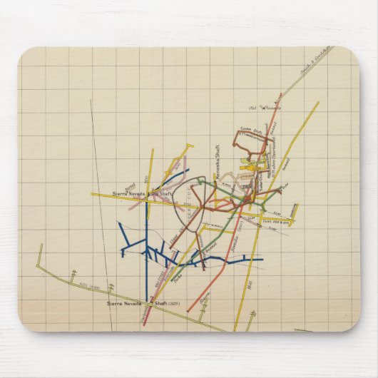 Tapis De Souris Cartes des mines de Comstock numéro II (Devant)