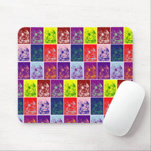 Tapis De Souris Cartes volant vers le bas de l'art pop Alice