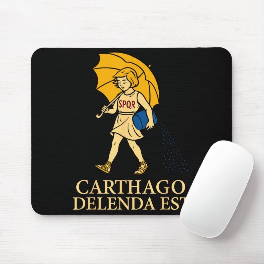 Tapis De Souris Carthago Delenda Est Funny Roman History Attire (s (Avec souris)