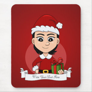 Tapis De Souris Carton de la souris pour filles de Noël