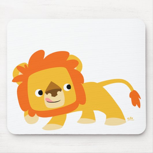 Tapis De Souris Carton malicieux Lion mousepad (Devant)