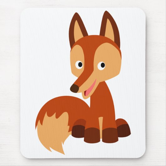 Tapis De Souris Carton mignon Fox Mousepad (Devant)