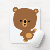 Tapis De Souris Carton mignon 'Good Vibe' Ours Mousepad (Avec souris)
