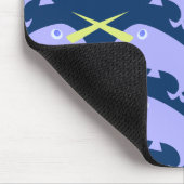 Tapis De Souris Carton violet Narwhal Paire Caractère Conception (Coin)