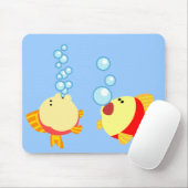 Tapis De Souris Cartoon à bulle mignon Poisson Mousepad (Avec souris)