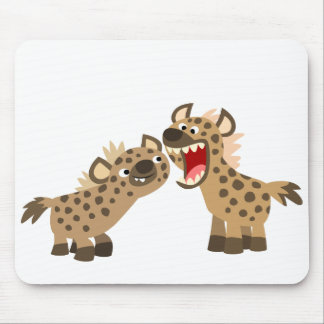 Tapis De Souris Cartoon Hyenas Mousepad à gros teintes