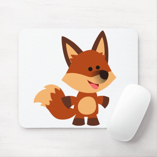 Tapis De Souris Cartoon Innocent Fox Mousepad (Avec souris)