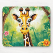 Tapis De Souris Cartoon Jungle Giraffe (Devant)