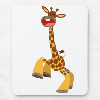 Tapis De Souris Cartoon mignon Danser Giraffe Mousepad