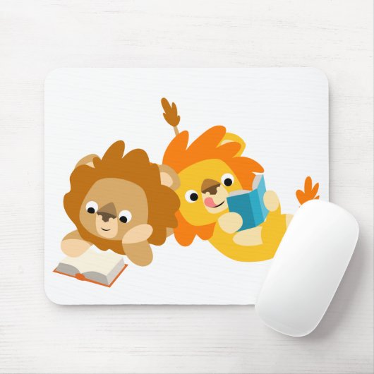 Tapis De Souris Cartoon mignon Lion Lecteurs mousepad (Avec souris)