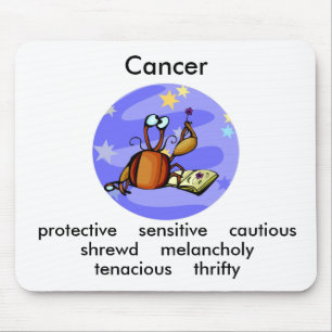 Tapis De Souris Cartoon personnalisable Cancer Caractéristiques du