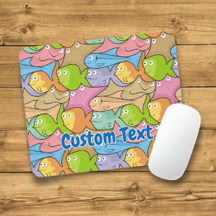 Tapis de souris cartoon poissons