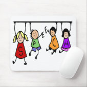 Tapis De Souris Cartoon pour enfants mignonne art orthophoniste (Avec souris)