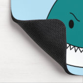 Tapis De Souris Cartoon Requin Bleu Et Blanc (Coin)