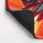 Tapis De Souris Cartoon Theme 1930's-40's Retro Rocket Ship        (Coin)