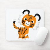 Tapis De Souris Cartoon très curieux Tiger Mousepad (Avec souris)