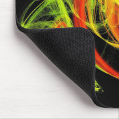 Tapis De Souris Cartouche Abstraite orange jaune vert (Coin)