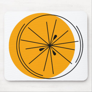 Tapis De Souris Cartouche de souris Citrus Orange