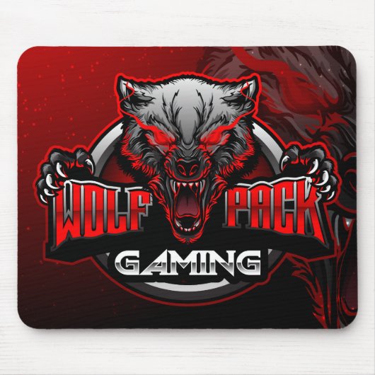 Tapis De Souris Cartouche de souris Wolf Pack Gaming (Devant)