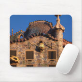 Tapis De Souris Casa Batilo, architecture de Gaudi, Barcelone, (Avec souris)