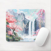 Tapis De Souris Cascade au printemps (Avec souris)