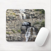 Tapis De Souris Cascade dans le parc national de Glacier (Avec souris)