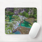 Tapis De Souris Cascade de cascade du parc des lacs Plitvice (Avec souris)
