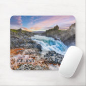 Tapis De Souris Cascades de Geitafoss, Islande (Avec souris)