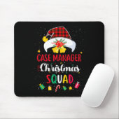 Tapis De Souris Case Manager Christmas Squad Santa Hat Matching Pr (Avec souris)
