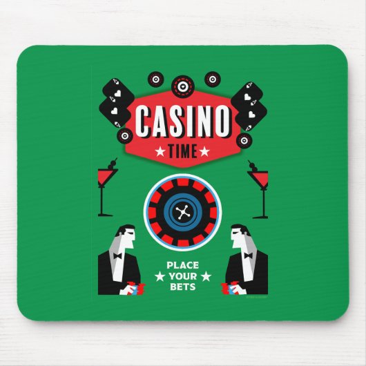 Tapis De Souris Casino Gambling Poker Roulette (Devant)