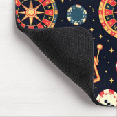 Tapis De Souris Casino pattern theme on black (Coin)