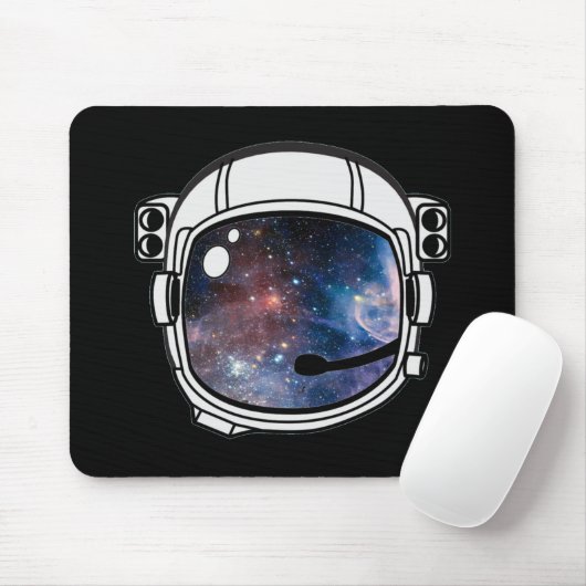 Tapis De Souris Casque d'astronaute spatiale (Avec souris)