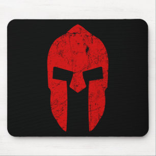 Tapis De Souris Casque de guerrier spartiate Motivation de gym Spa