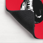 Tapis De Souris Casque de musique noire DJ (Coin)