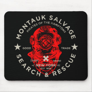 Tapis De Souris Casque de plongée Montauk Salvage Co. Mousepad
