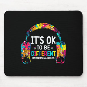 Tapis De Souris Casque de sensibilisation à l'autisme Joueur Amour