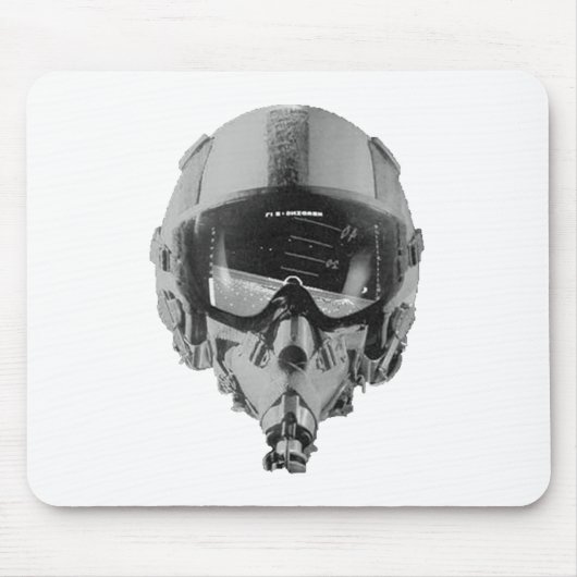 Tapis De Souris Casque et altimètre de pilote d'avion de chasse (Devant)