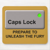 Tapis De Souris Casquette Lock Fury Funny Mousepad Mouse Pad Humou (Devant)