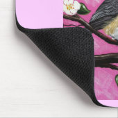 Tapis De Souris Casquette noir chickadee (Coin)