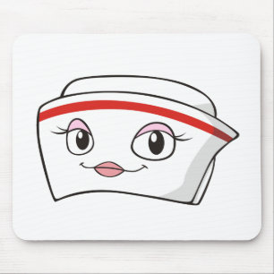 Tapis De Souris Casquettes de sourire d'infirmière de bande