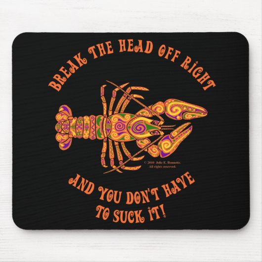 Tapis De Souris Casser le poisson-crâne Mousepad (Devant)
