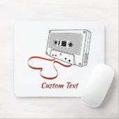 Tapis de souris cassette audio (Avec souris)
