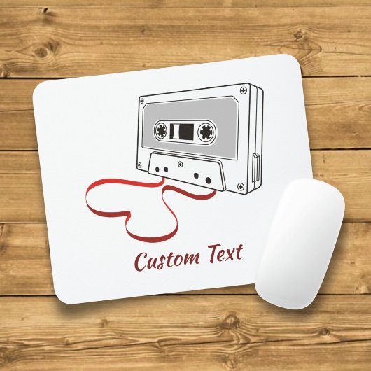 Tapis de souris cassette audio