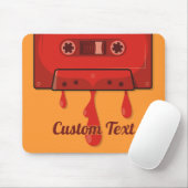 Tapis de souris cassette coeur rouge (Avec souris)