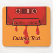 Tapis de souris cassette coeur rouge (Devant)