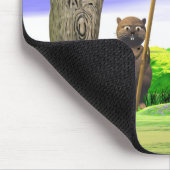 Tapis De Souris Castor et drapeau canadiens (Coin)