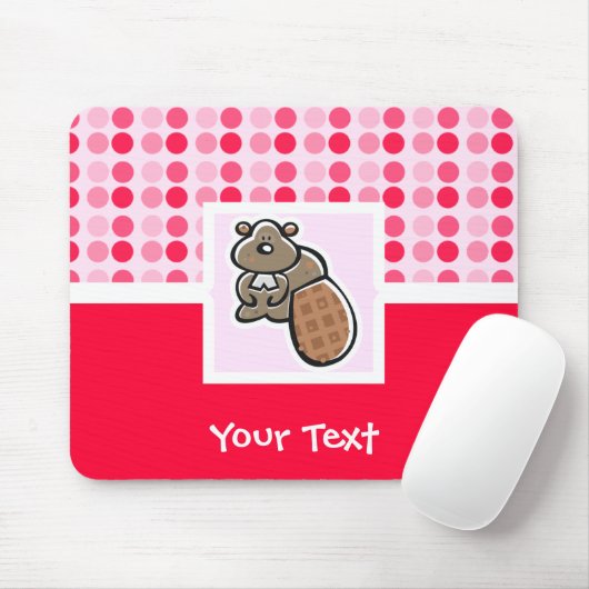 Tapis De Souris Castor mignon (Avec souris)